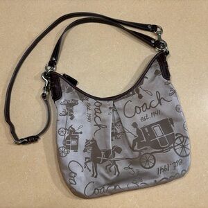 Coach carriage print crossbody